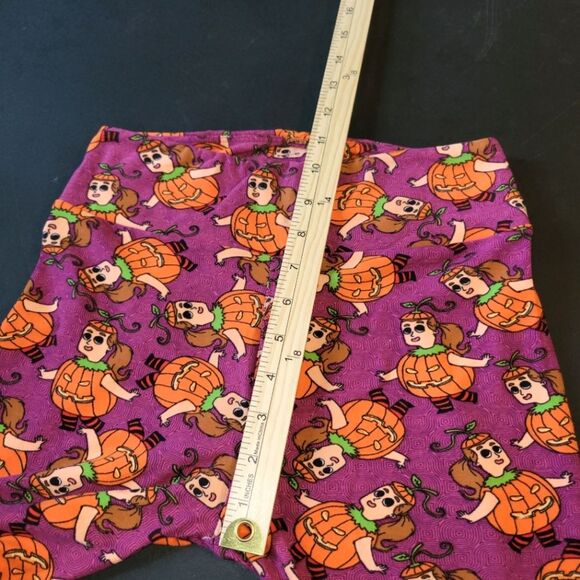 Halloween Retro Jack-o'-Lantern Leggings One Size - Picture 7 of 9